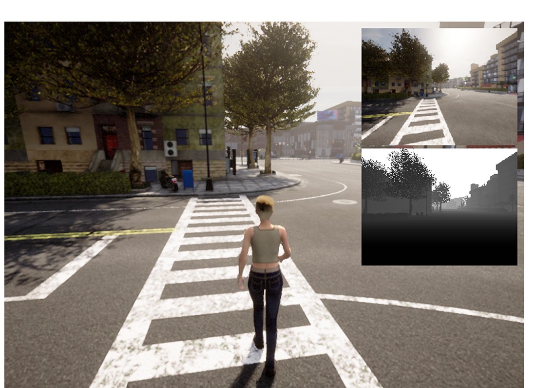 The agent turns to face the zebra crossing.