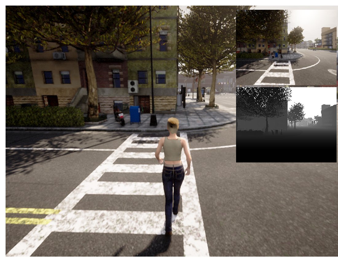 The agent steps onto the crossing.